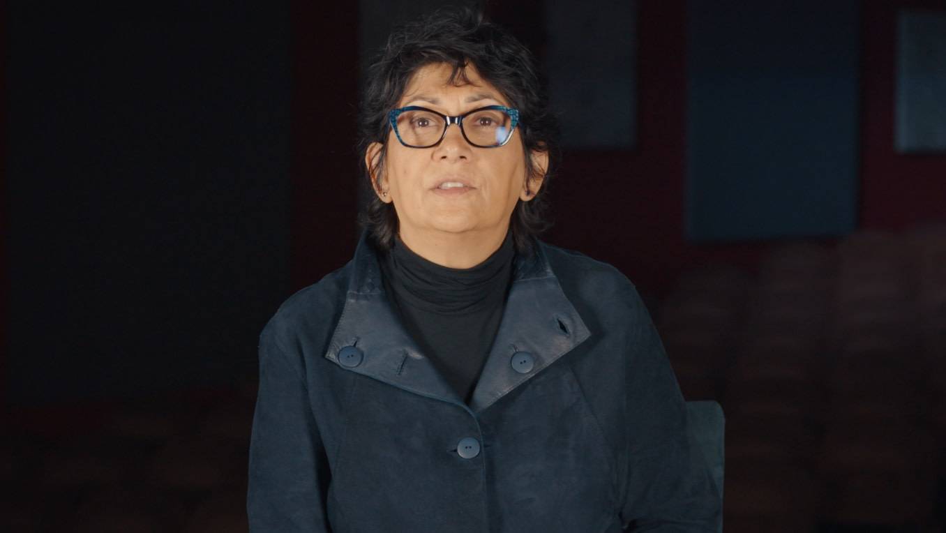 A photograph of author Shani Mootoo